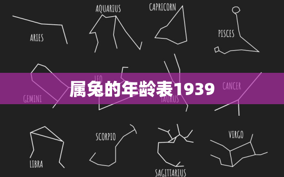 属兔的年龄表1939，属兔的年龄表2021多大