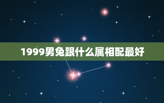 1999男兔跟什么属相配最好，1999的男兔婚姻配