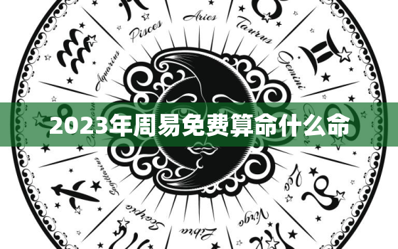 2023年周易免费算命什么命，2023年
是什么卦