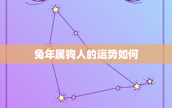 兔年属狗人的运势如何，狗年属兔的运势怎么样