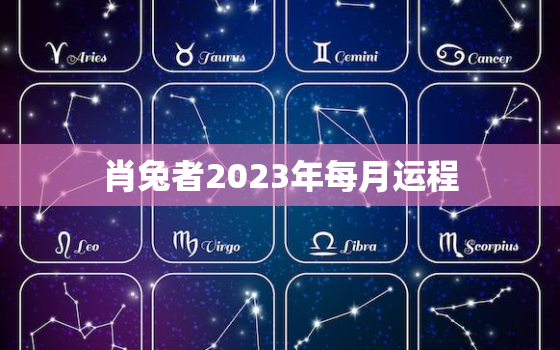 肖兔者2023年每月运程，生肖兔2023年运势及每月运势