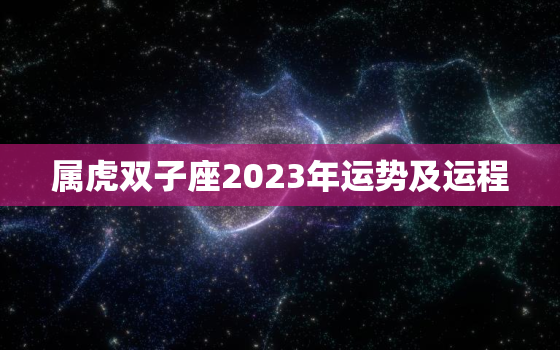 属虎双子座2023年运势及运程，双子座属虎2039