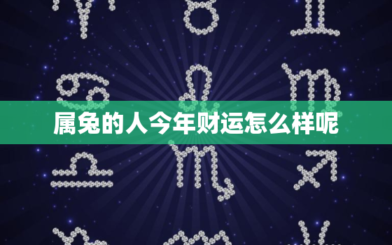 属兔的人今年财运怎么样呢，属兔的人今年财运怎么样呢女生