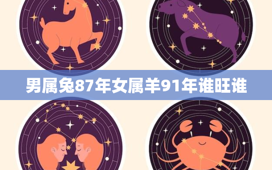 男属兔87年女属羊91年谁旺谁，男属兔87年女属羊91年谁旺谁?