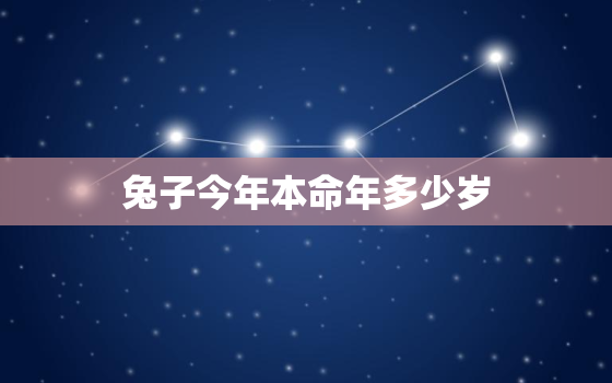 兔子今年本命年多少岁，属兔本命年多大?