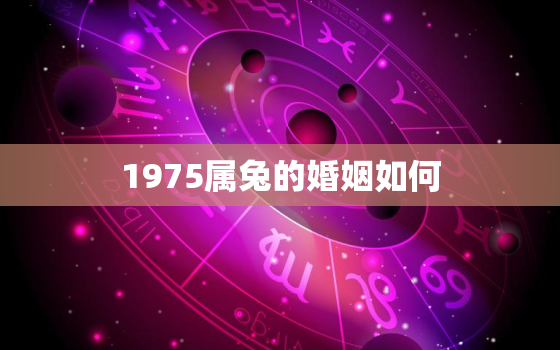 1975属兔的婚姻如何，1975属兔婚姻及命运