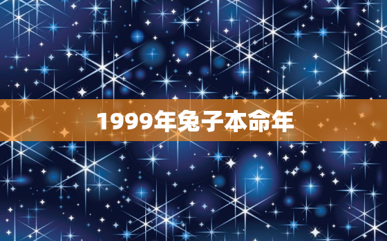 1999年兔子本命年，1999兔子本命年是多大岁