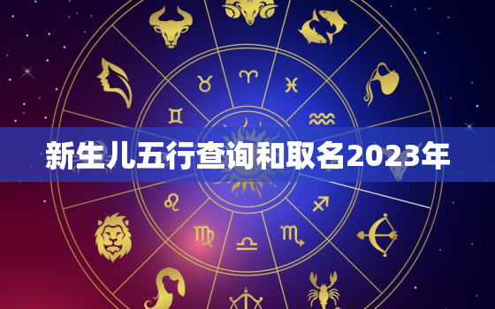 新生儿五行查询和取名2023年，2020年新生儿五行缺什么