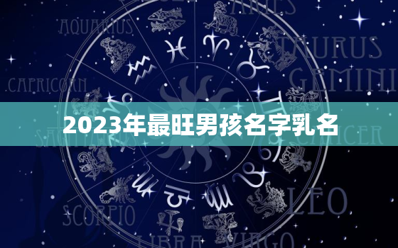 2023年最旺男孩名字乳名，2023年
宝几月出生好