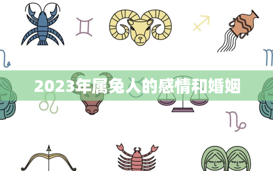 2023年属兔人的感情和婚姻，2023年属兔人的全年运势如何