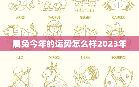 属兔今年的运势怎么样2023年，属兔今年运势好吗