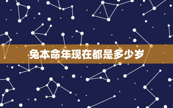 兔本命年现在都是多少岁，兔本命年是哪一年