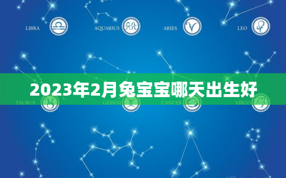 2023年2月兔宝宝哪天出生好，2023兔宝宝忌讳几月出生