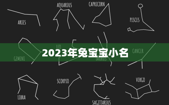 2023年兔宝宝小名，2023取名字大全免费查询