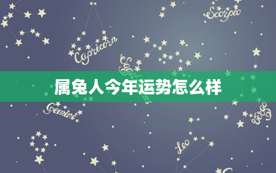 属兔人今年运势怎么样，属兔人今年运势怎么样,婚姻怎么样