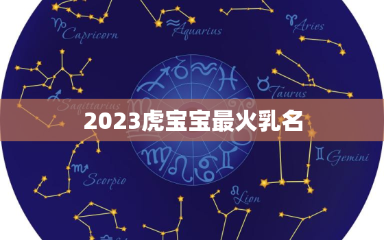 2023虎宝宝最火乳名，2022年属虎乳名