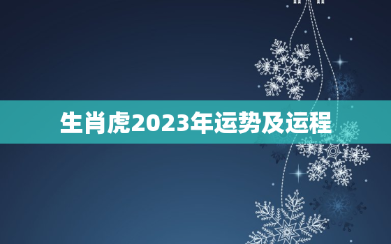 生肖虎2023年运势及运程，生肖兔2023年运势及运程