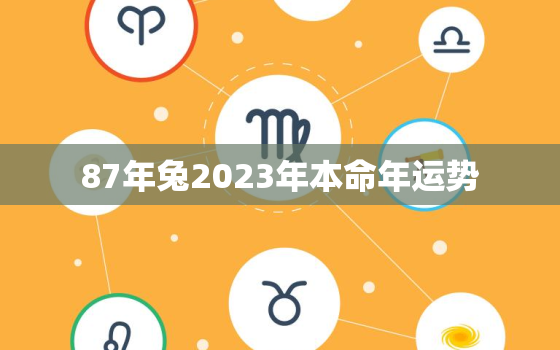 87年兔2023年本命年运势，87年属兔人2023年运势及财运