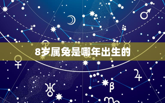 8岁属兔是哪年出生的，属兔今年8十几岁