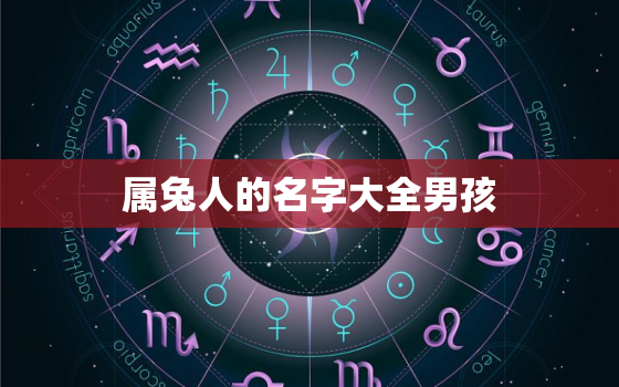 属兔人的名字大全男孩，属兔的男孩起什么名字最好