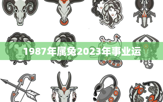 1987年属兔2023年事业运，1987年属兔的人2023年财运怎么样