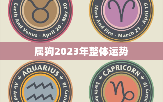 属狗2023年整体运势，属狗2023年三大喜事