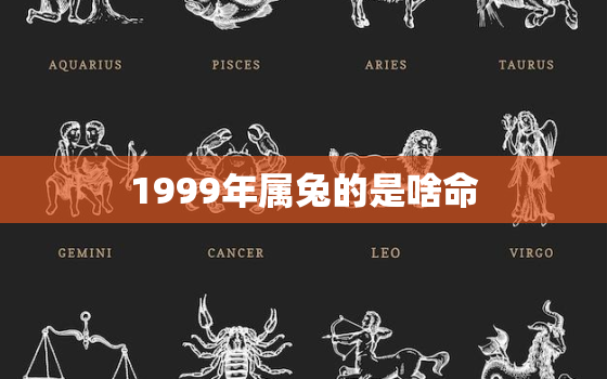 1999年属兔的是啥命，1999年属兔是什么命格