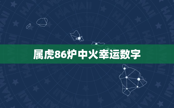 属虎86炉中火幸运数字，1986属虎炉中火做什么行业