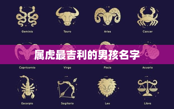 属虎最吉利的男孩名字，属虎的男孩子取名字大全