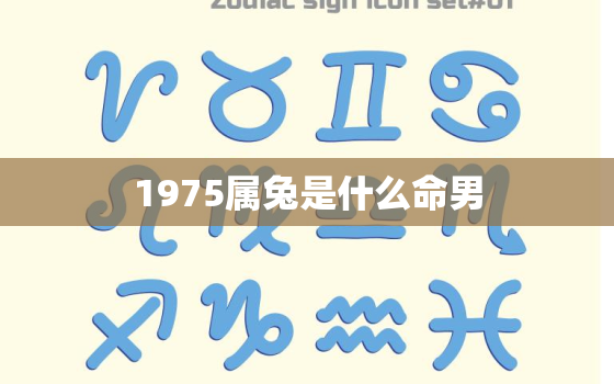 1975属兔是什么命男，1975属兔属什么命