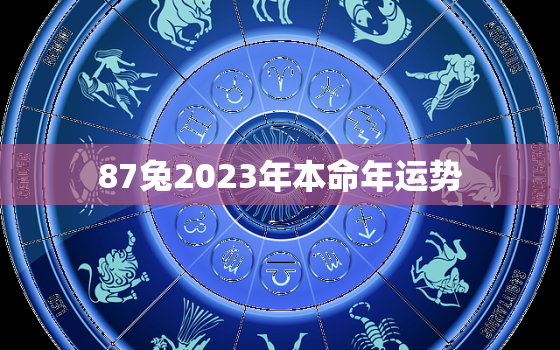 87兔2023年本命年运势，87年属兔2023劫难