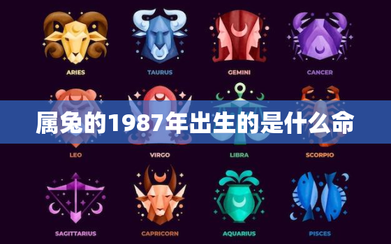 属兔的1987年出生的是什么命，属兔87年出生是什么命运