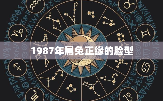 1987年属兔正缘的脸型，87年正月的兔子最佳配偶