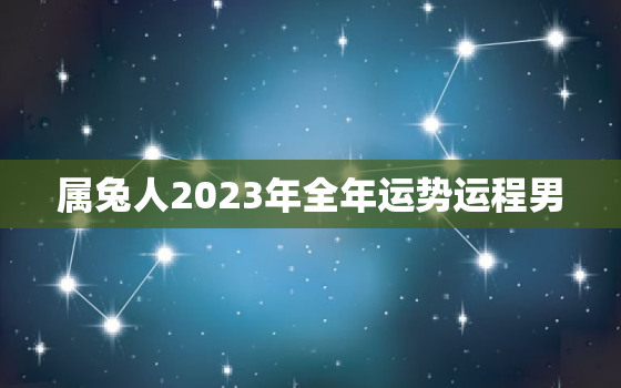 属兔人2023年全年运势运程男，属兔人的命运与婚姻