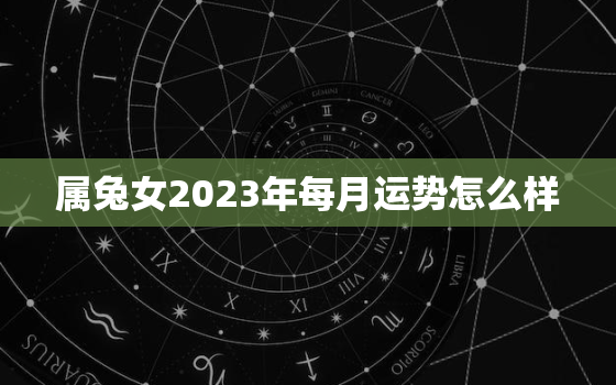 属兔女2023年每月运势怎么样，2023年属兔女孩