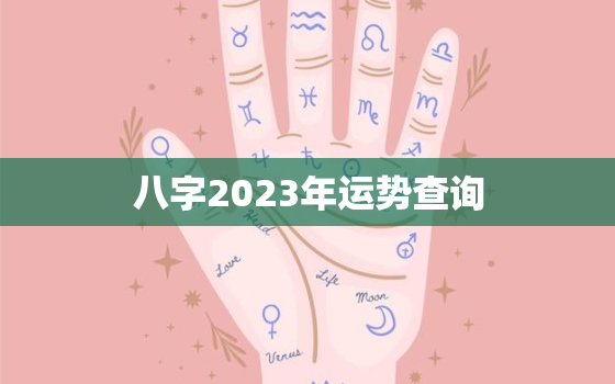 八字2023年运势查询，生辰八字2023年运势查询