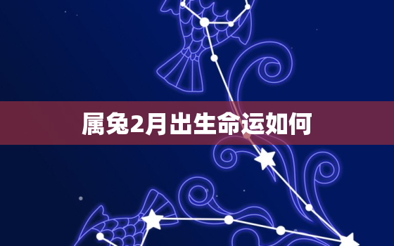 属兔2月出生命运如何，属兔2月出生命运如何呢