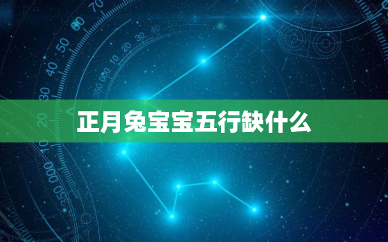 正月兔宝宝五行缺什么，正月的兔宝宝好吗