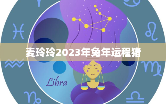 麦玲玲2023年兔年运程猪，麦玲玲2022年生肖猪运程