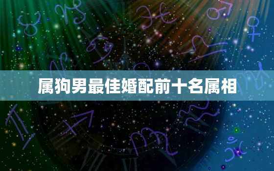 属狗男最佳婚配前十名属相，属狗男最佳婚配前十名属相是什么