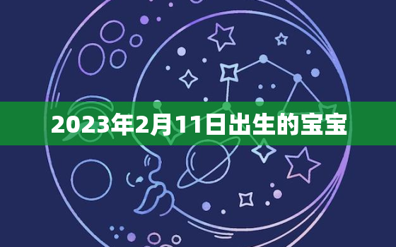 2023年2月11日出生的宝宝，2023年2月11日出生的宝宝属什么