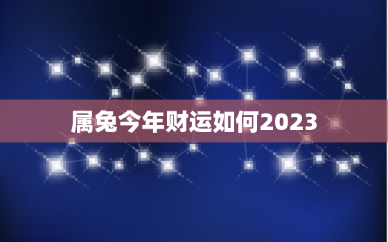 属兔今年财运如何2023
，属兔今年财运如何2022