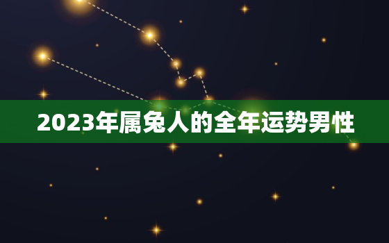 2023年属兔人的全年运势男性，2023年属兔人的全年运势男性婚姻