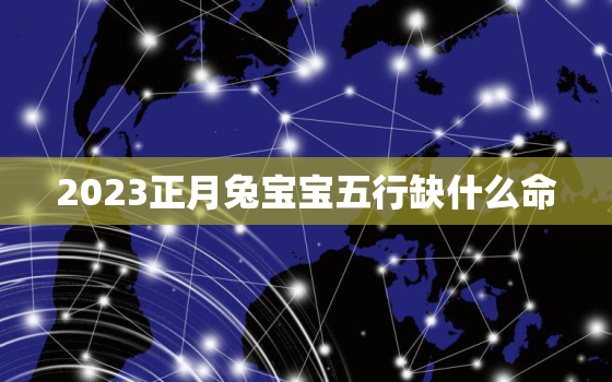 2023正月兔宝宝五行缺什么命，2023年正月兔宝宝好吗