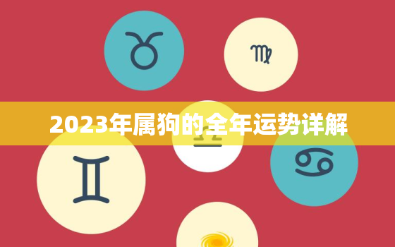 2023年属狗的全年运势详解，2023年属狗的全年运势怎么样