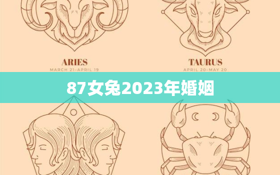 87女兔2023年婚姻，87年女兔2023年运势与桃花