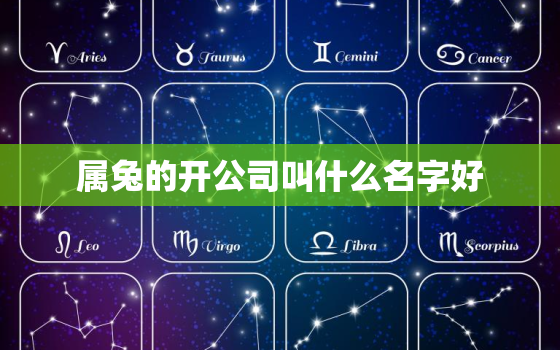 属兔的开公司叫什么名字好，属兔的注册公司用什么名