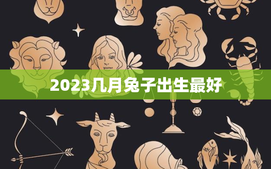 2023几月兔子出生最好，2023属兔几月出生最有福气