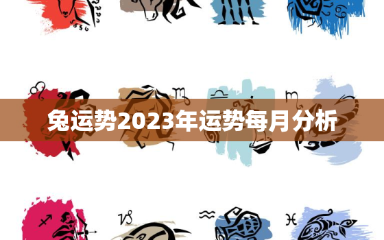 兔运势2023年运势每月分析，兔运势2023年运势每月分析