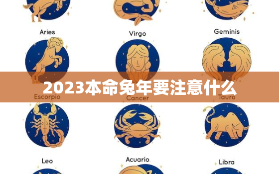 2023本命兔年要注意什么，2023年本命年